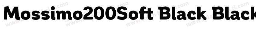 Mossimo200Soft Black Black字体转换